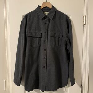 Grey 100% cotton flannel ll bean